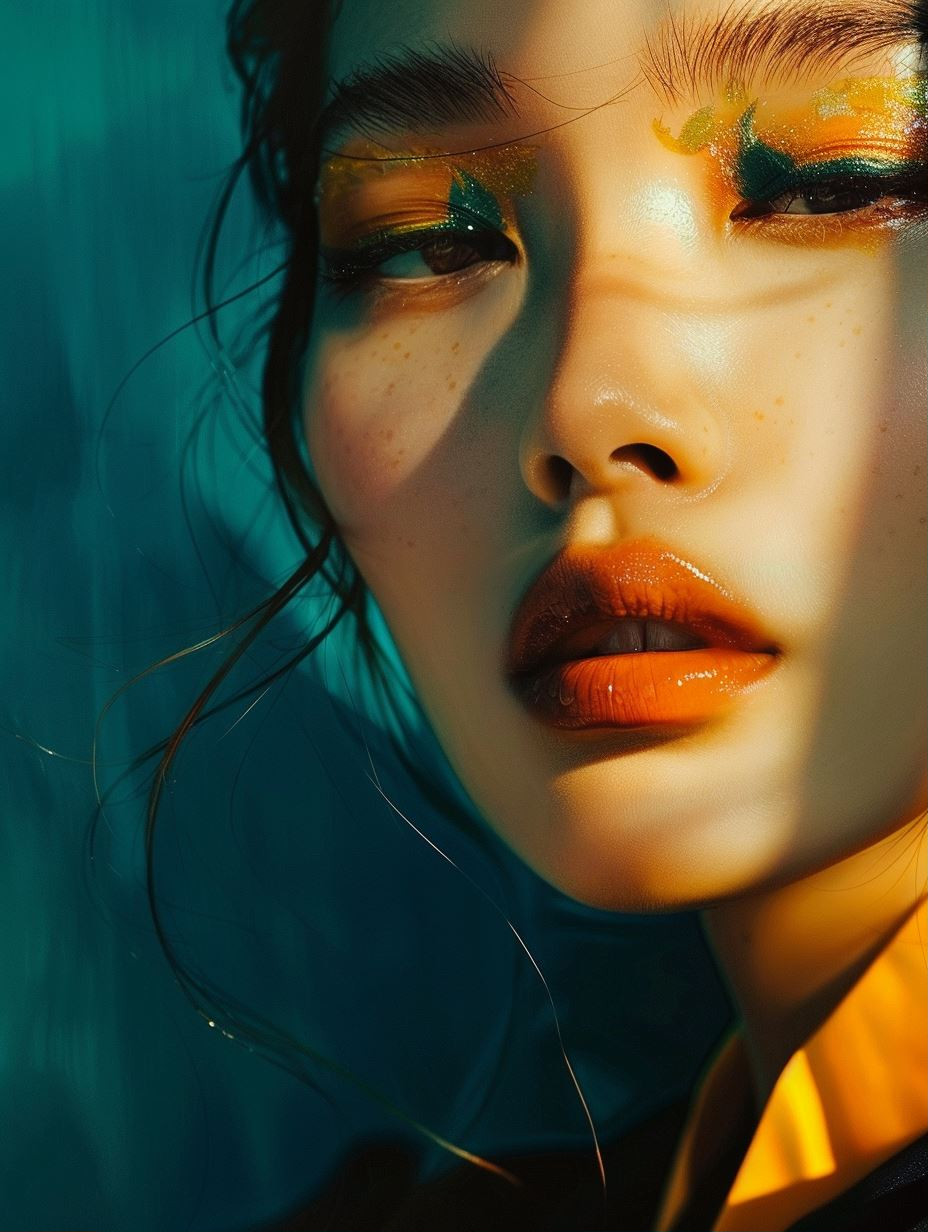 Neon Shadows Cinematic Portraiture - Image 1