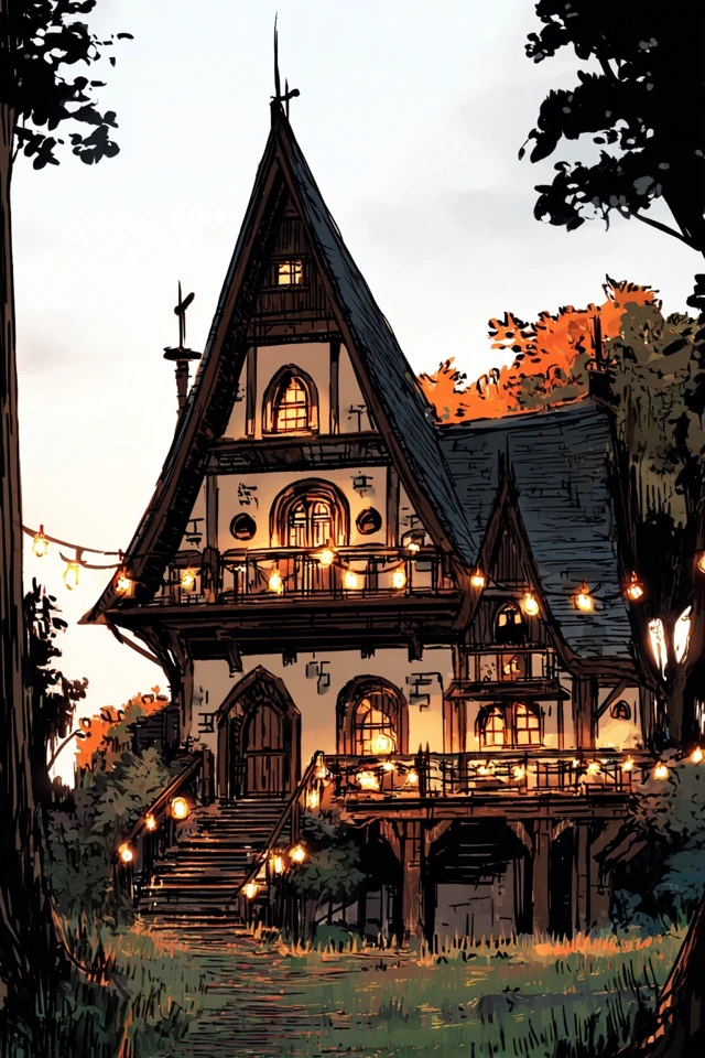 Amber Autumn Illustration - Image 6