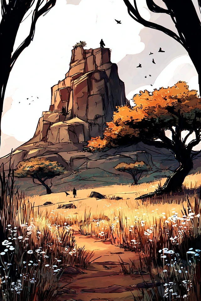 Amber Autumn Illustration - Image 2