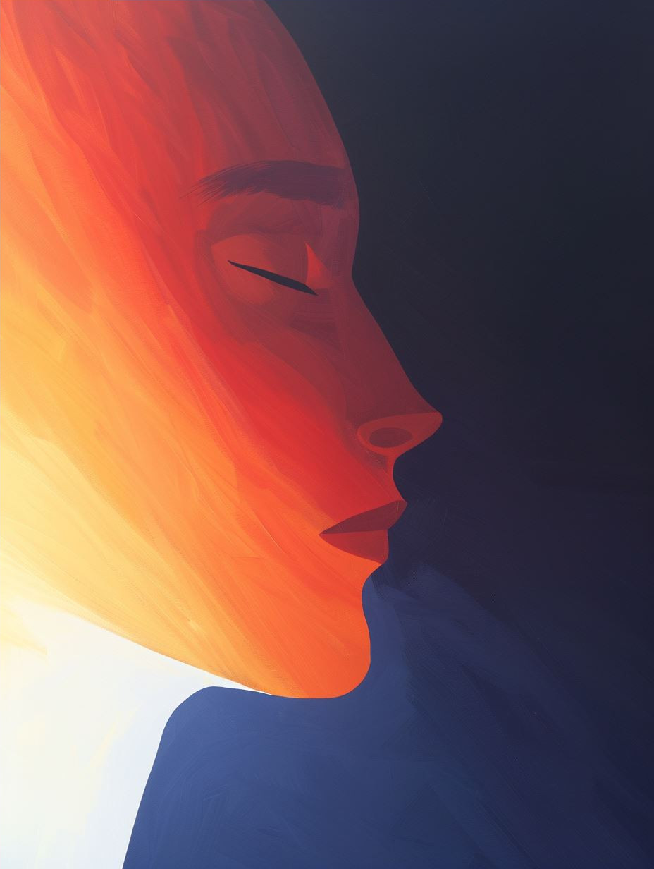 Radiant Contrast Portrait Study - Image 4
