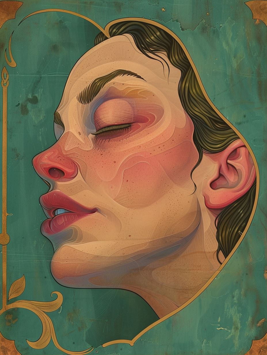 Surreal Fluidity of Dreaming Faces - Image 1