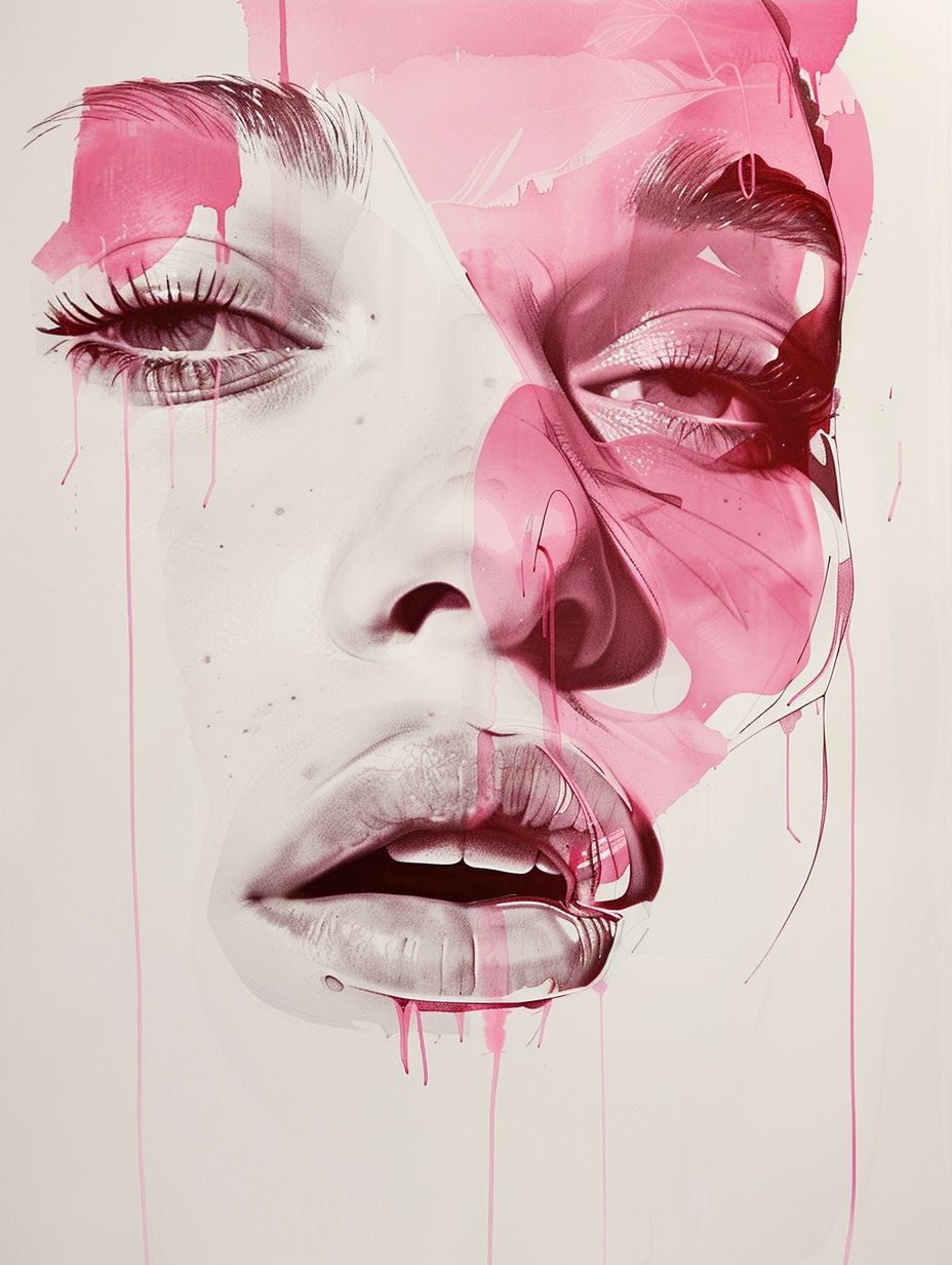 Neon Pink Ethereal Portrait - Image 3