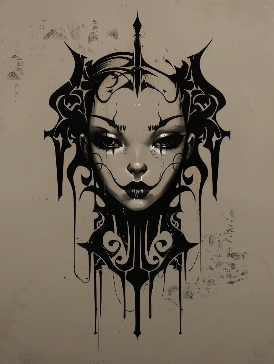 Dark Gothic Ornamental Portrait