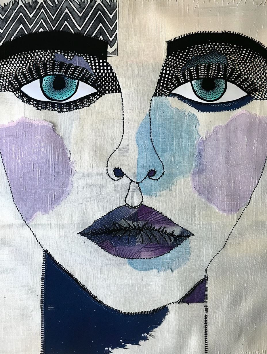 Modernist Stylized Facial Portraits - Image 2