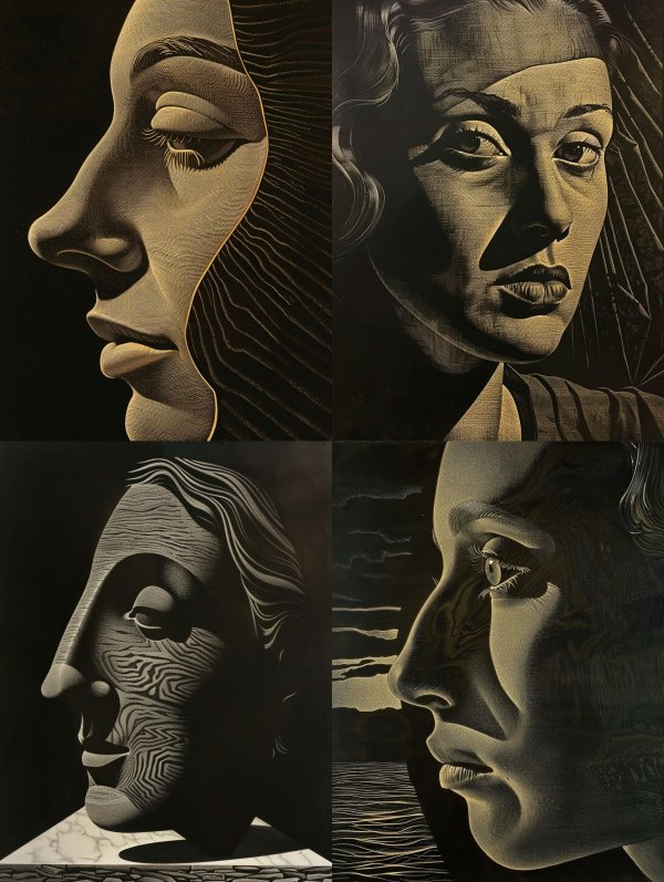 Ethereal Sculpted Shadows Portraiture