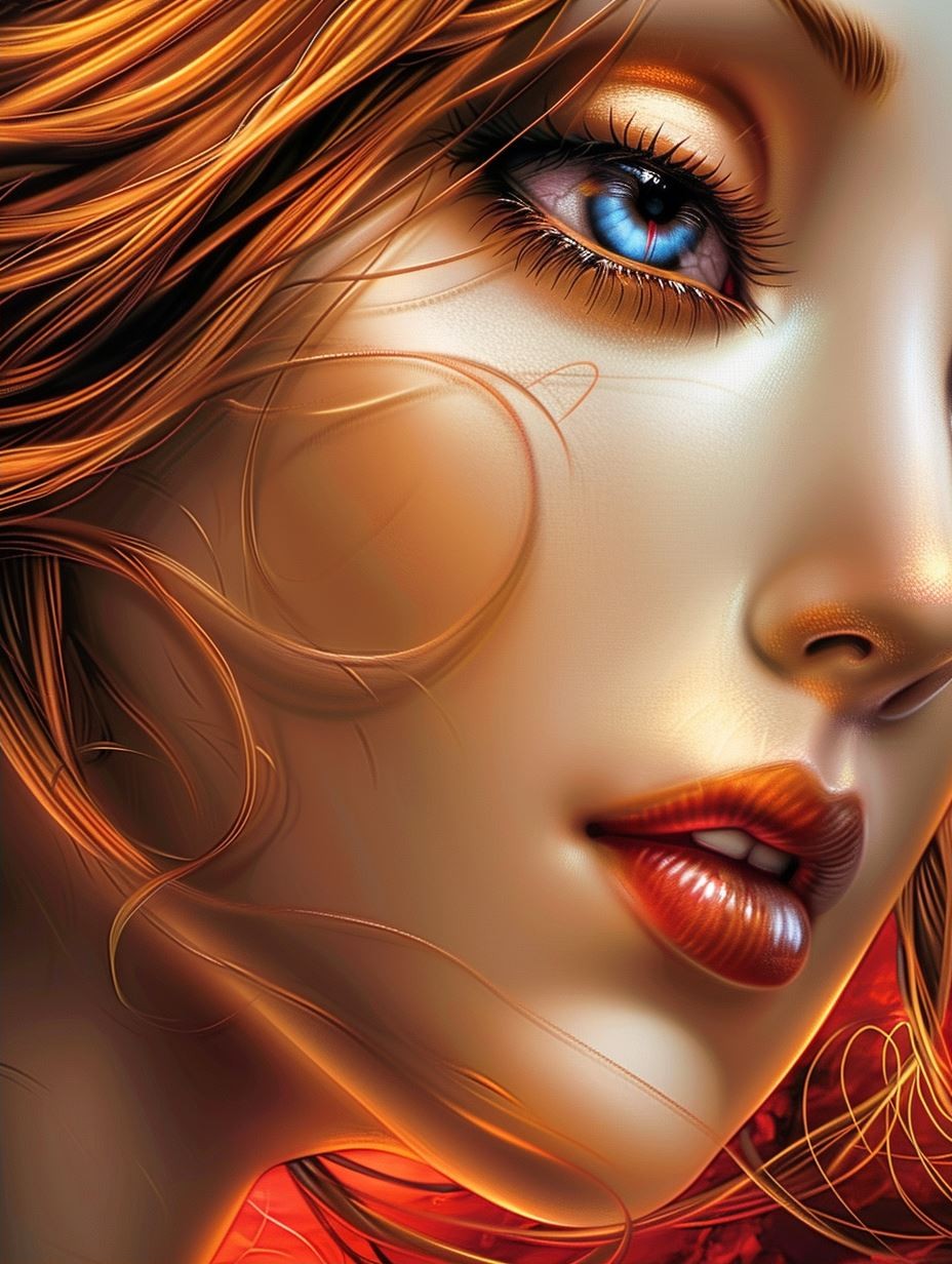 Ethereal Gaze of Golden Light - Image 2