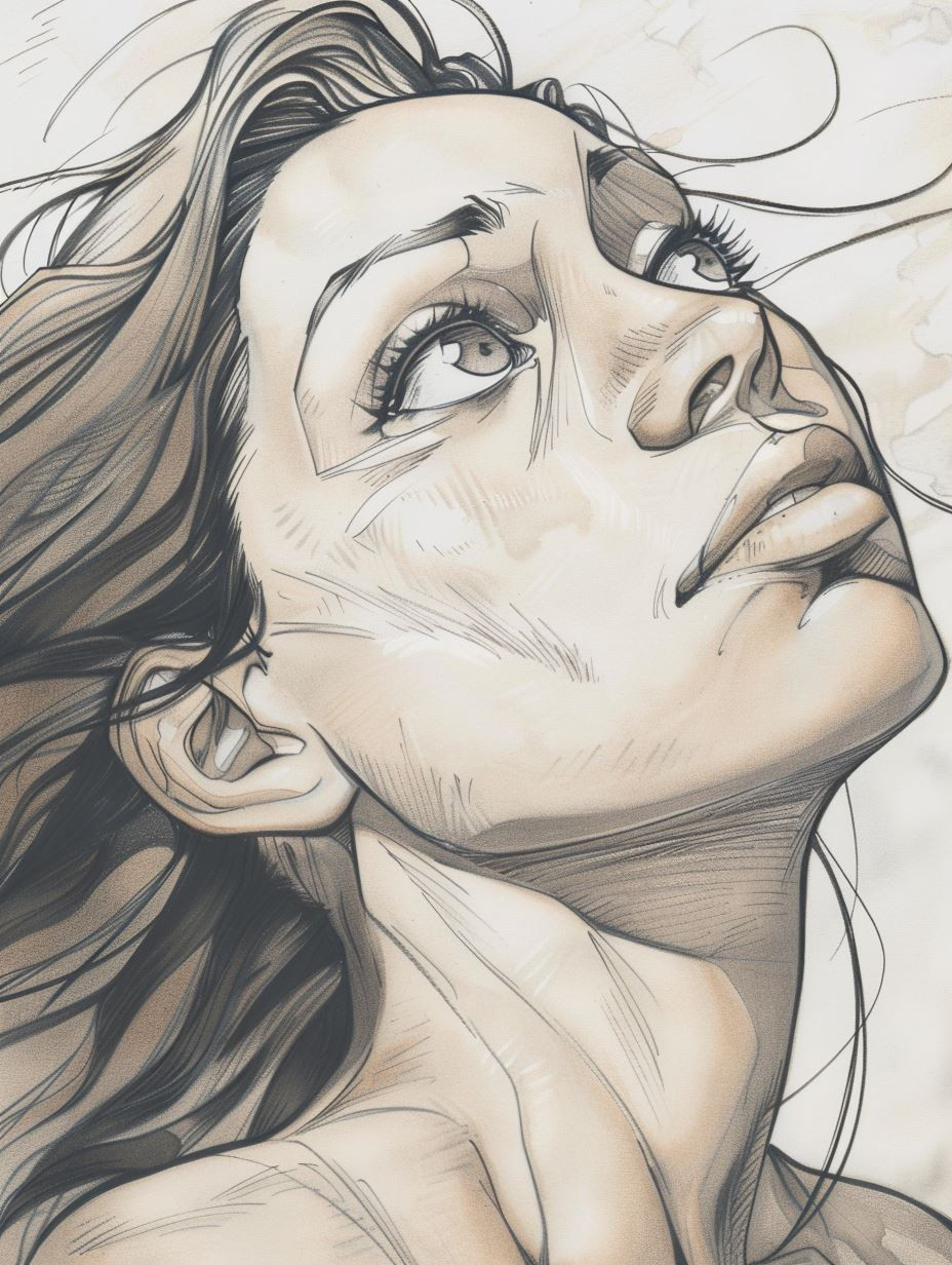 Ethereal Gazes: A Study of Female Portraits - Image 1