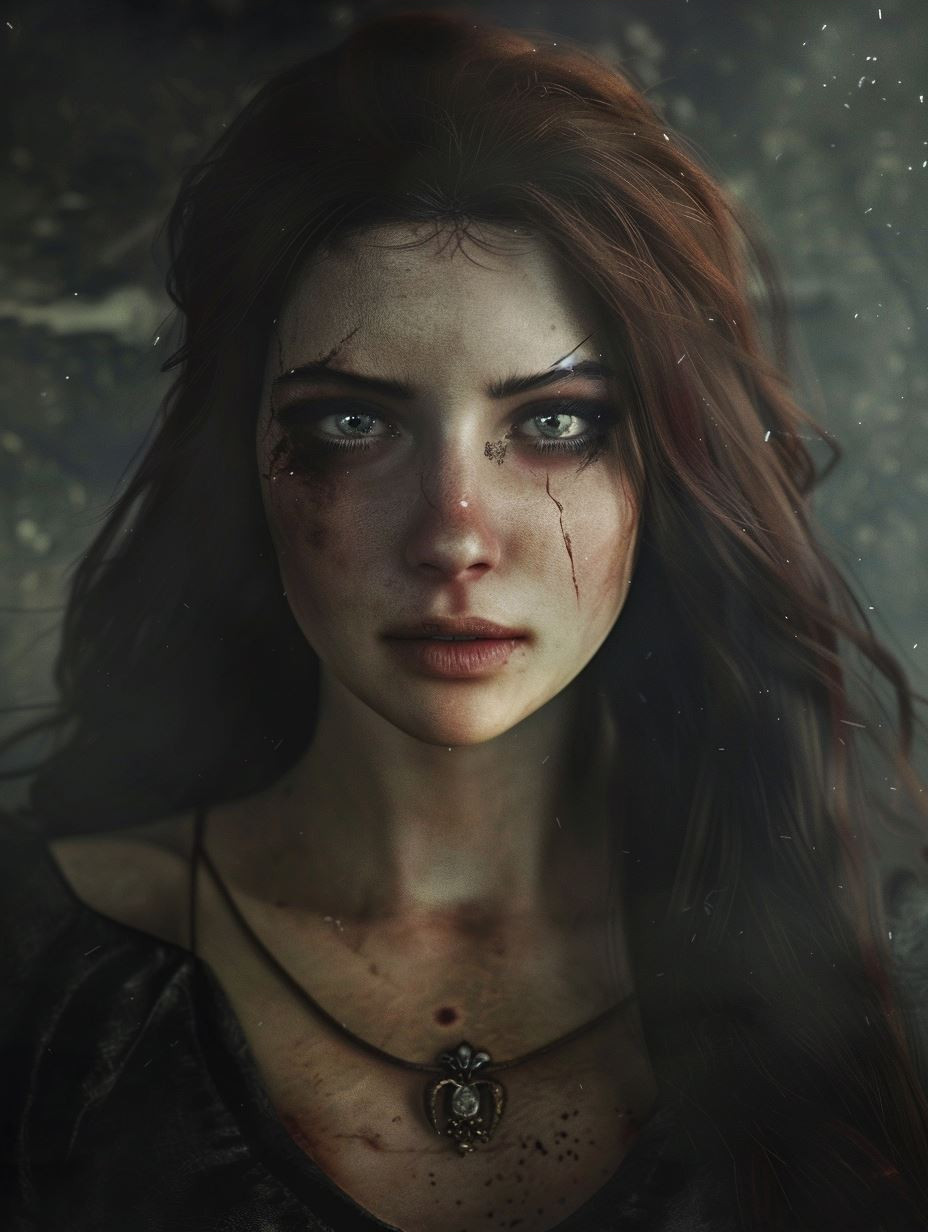 Mystic Ember Red Portrait - Image 3