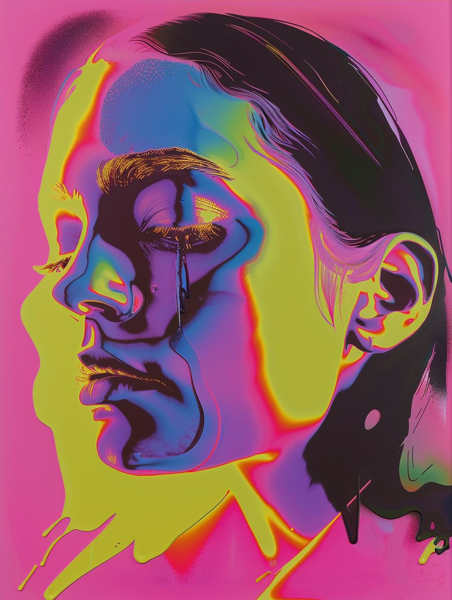 Neon Psychedelic Portrait Fusion - Image 4