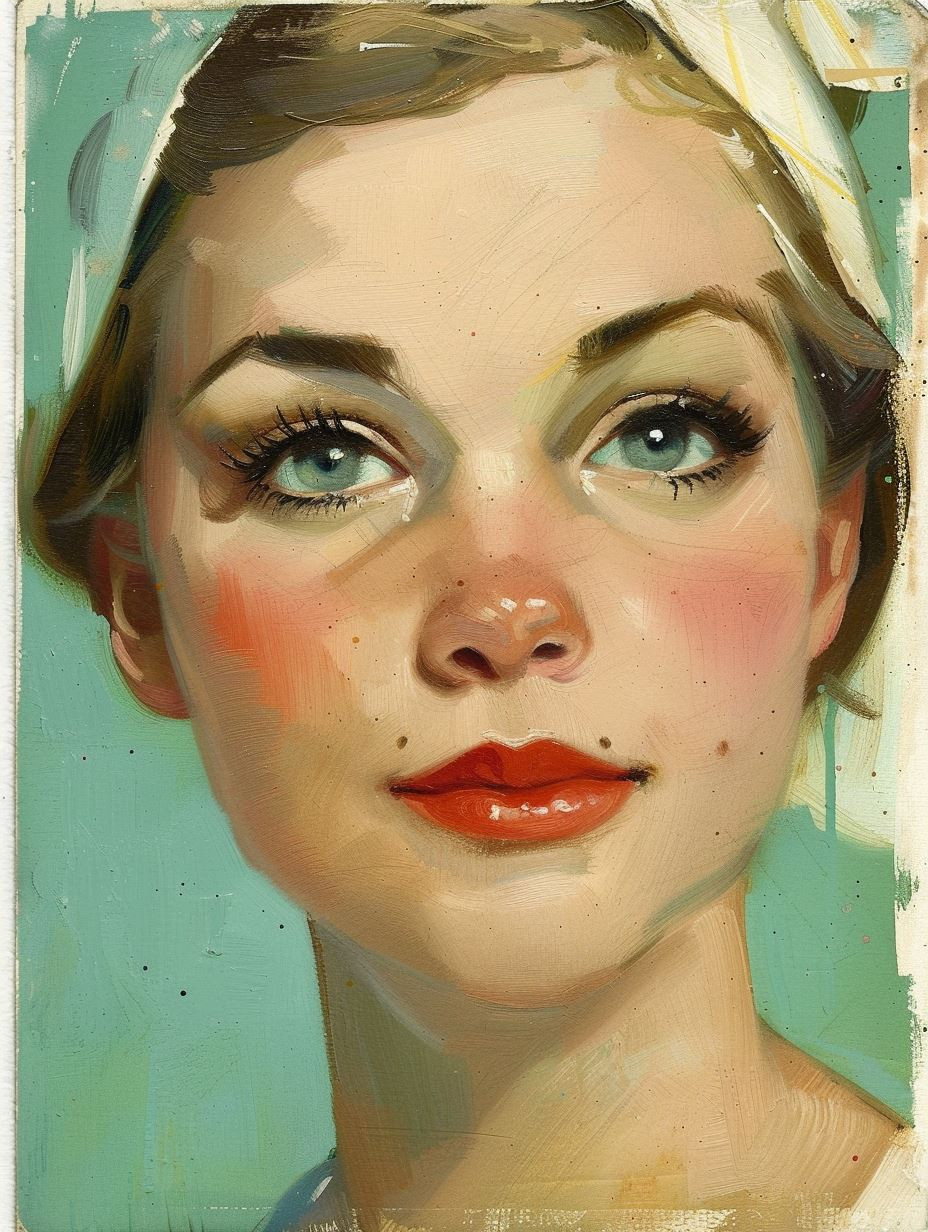 Vintage Mid-Century Portrait Studies - Image 4