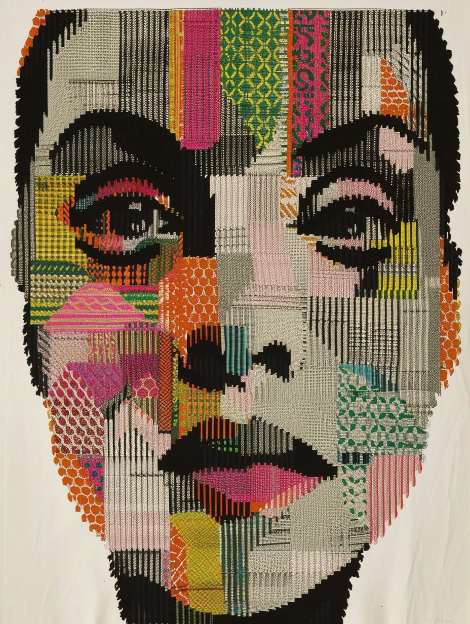 Woven Visions: Geometric Portraiture - Image 3
