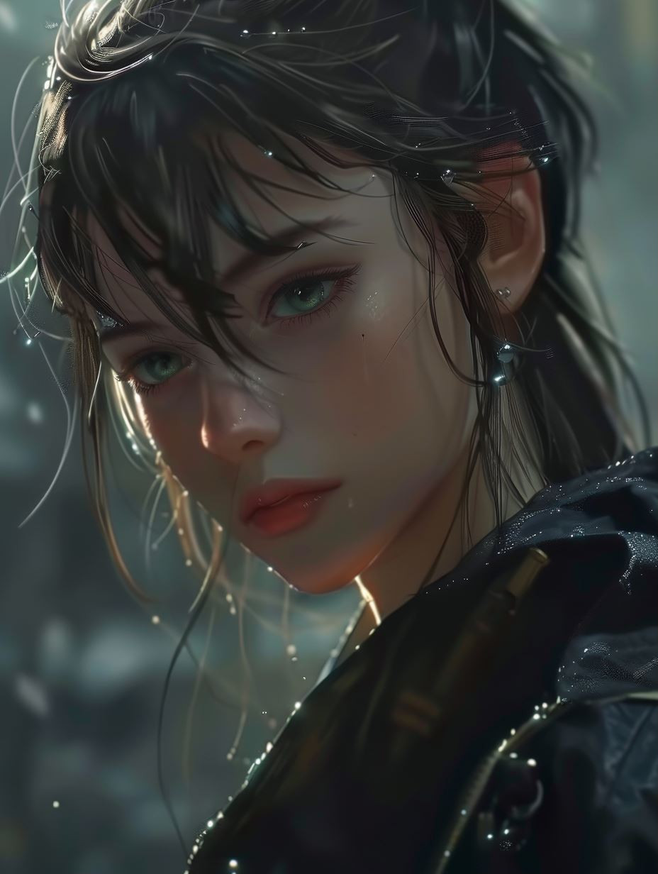 Melancholy Rain Cinematic Portraits - Image 1