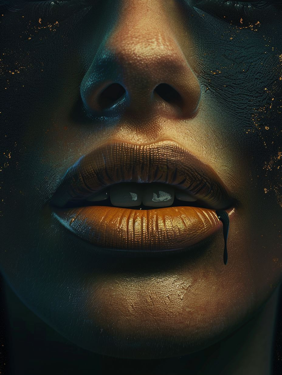 Gilded Obsidian Allure - Image 1