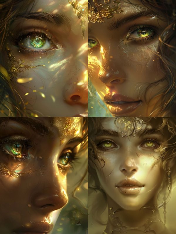 Golden Gaze Etherealism