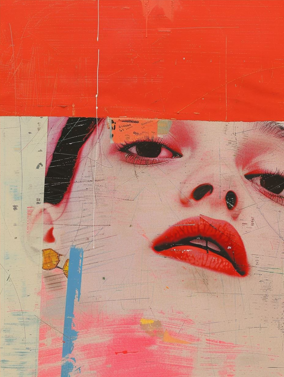 Fragmented Visions of Crimson Beauty - Image 4