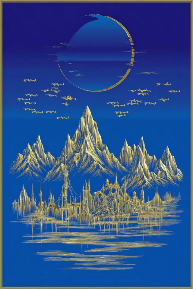Azure Gilded Vision - Image 2