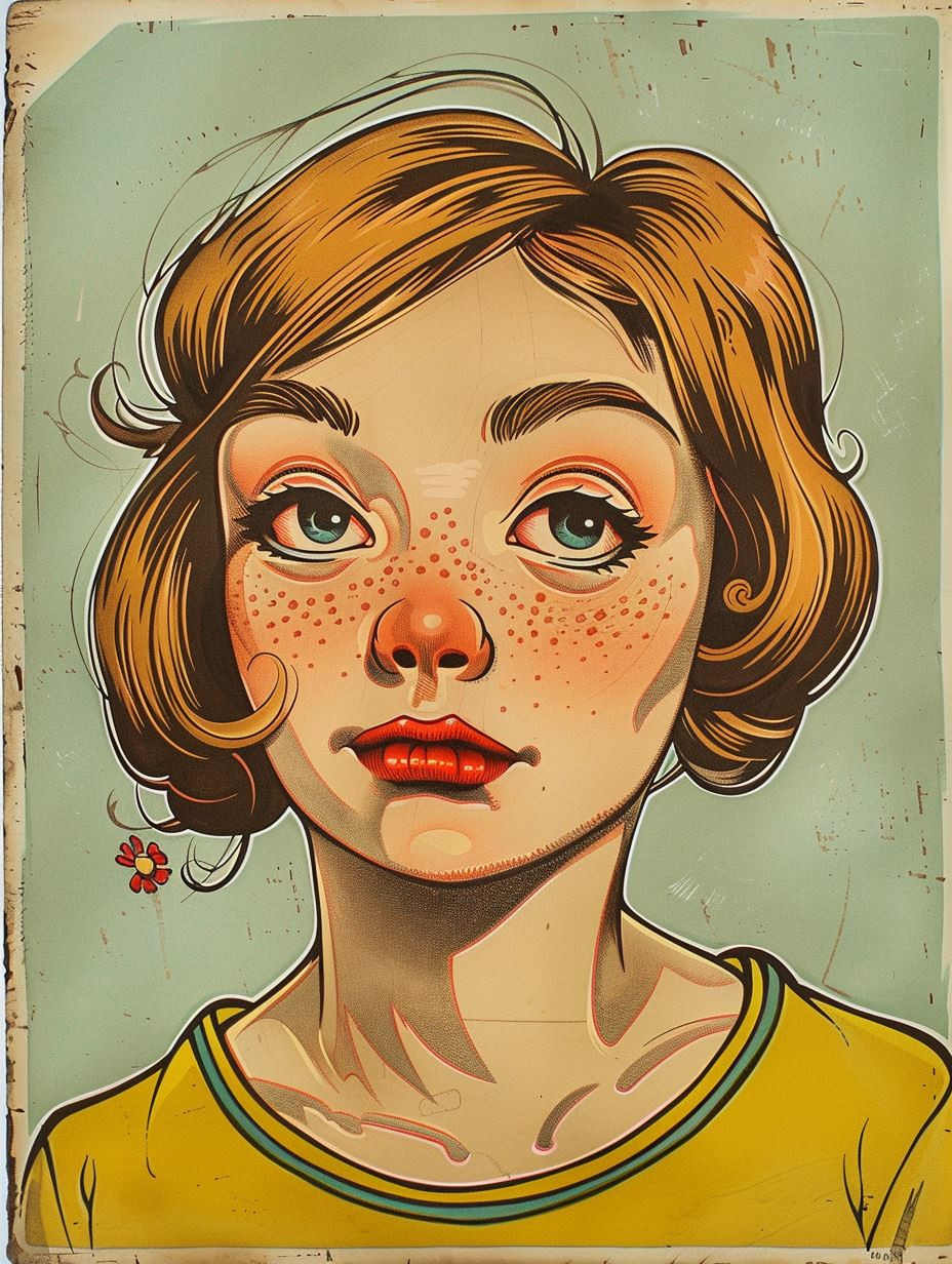 Vintage Stylized Female Portraiture - Image 4