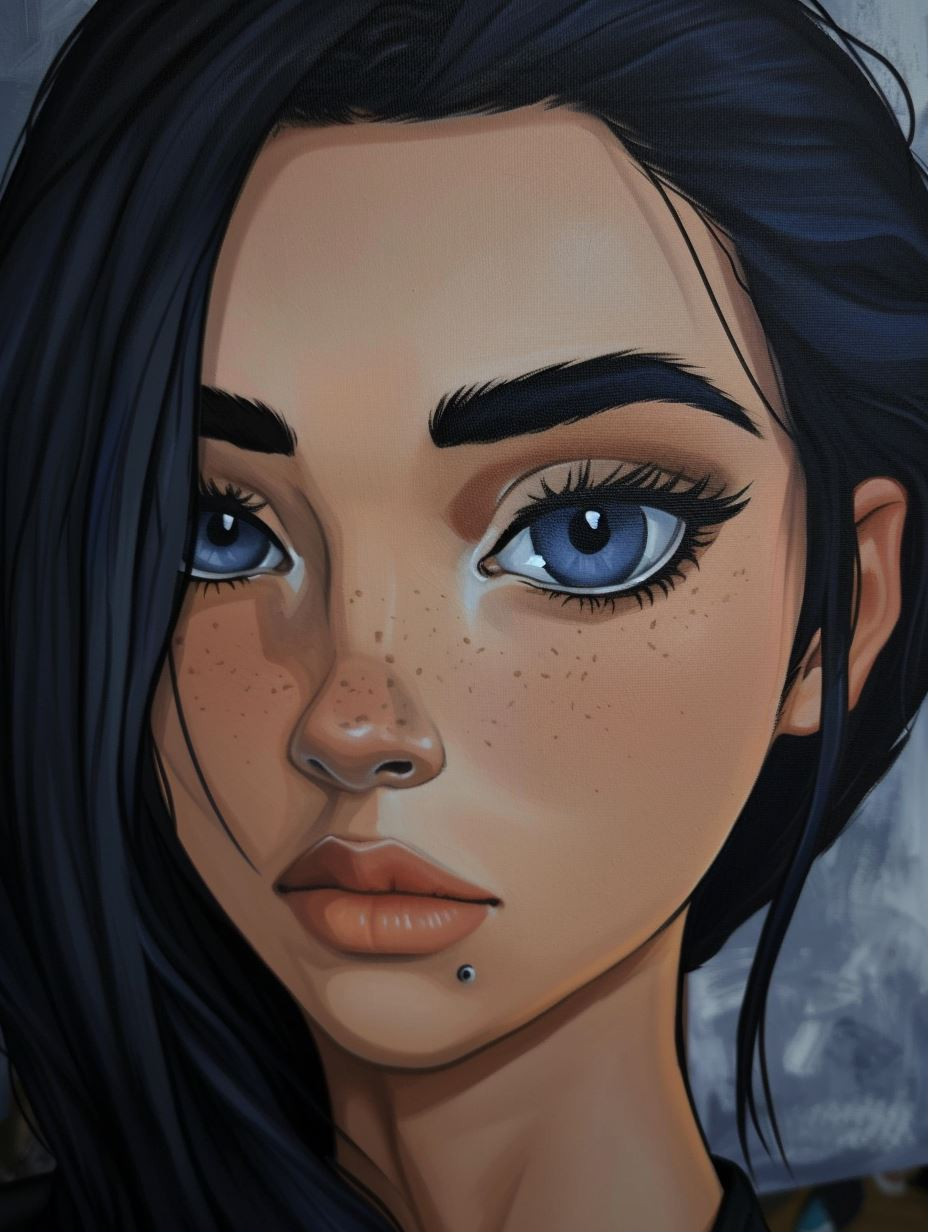 Mystic Dark Haired Portraits - Image 1