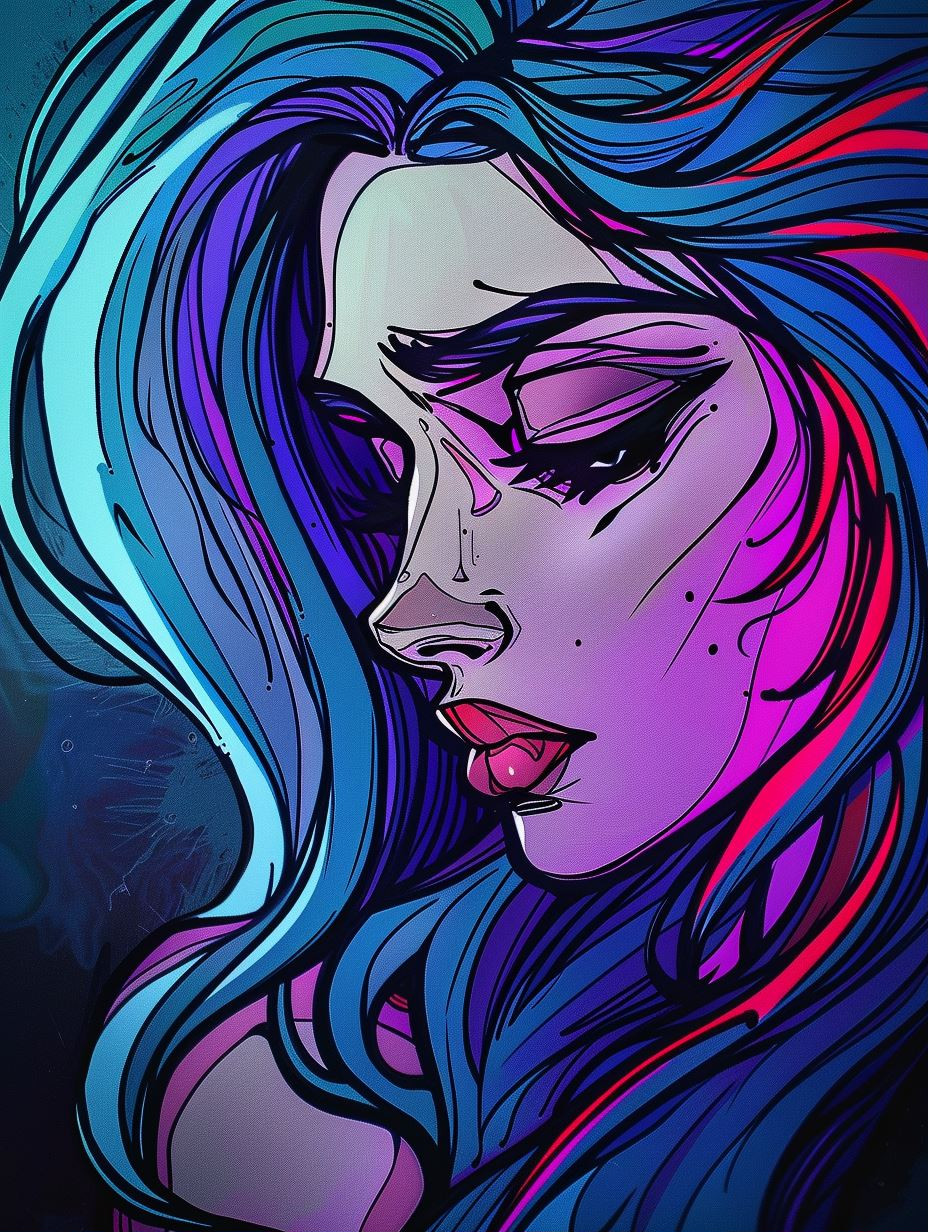 Neon Ethereal Portrait Series - Image 1