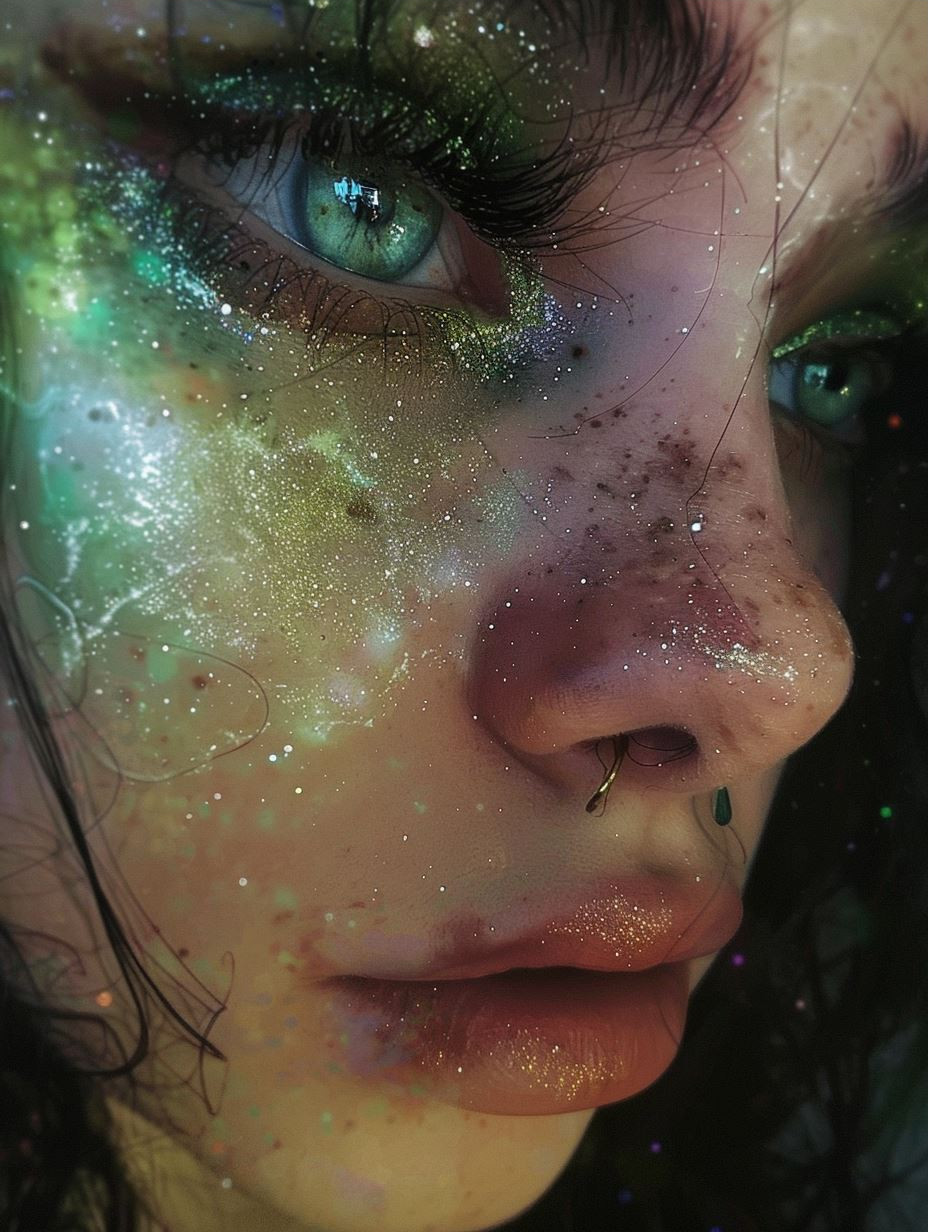 Ethereal Glitter and Freckled Glow - Image 3
