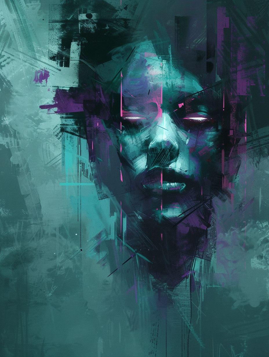 Ethereal Shadows of Digital Melancholy - Image 1