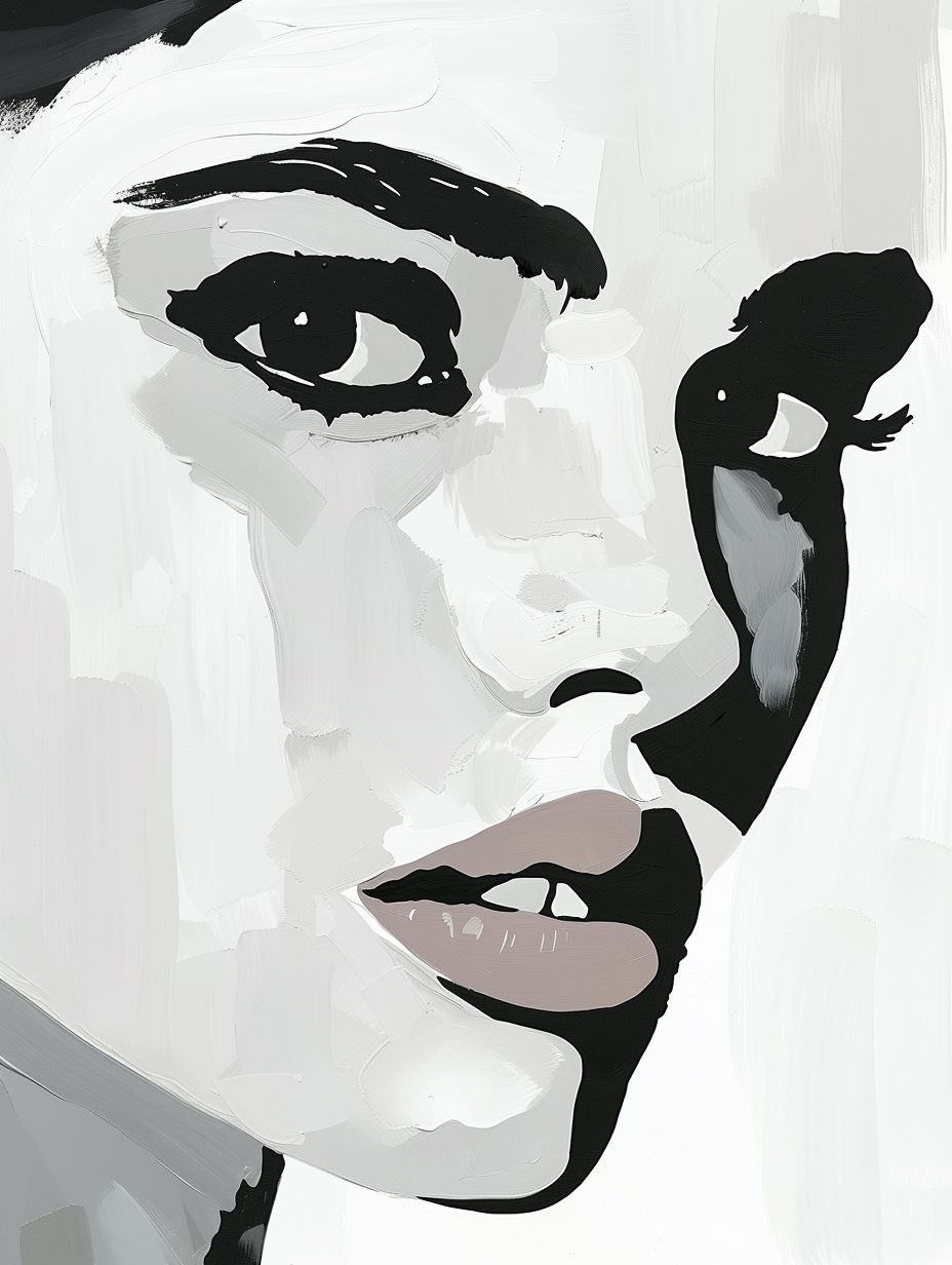 Modern Muse: A Four-Panel Portrait - Image 3