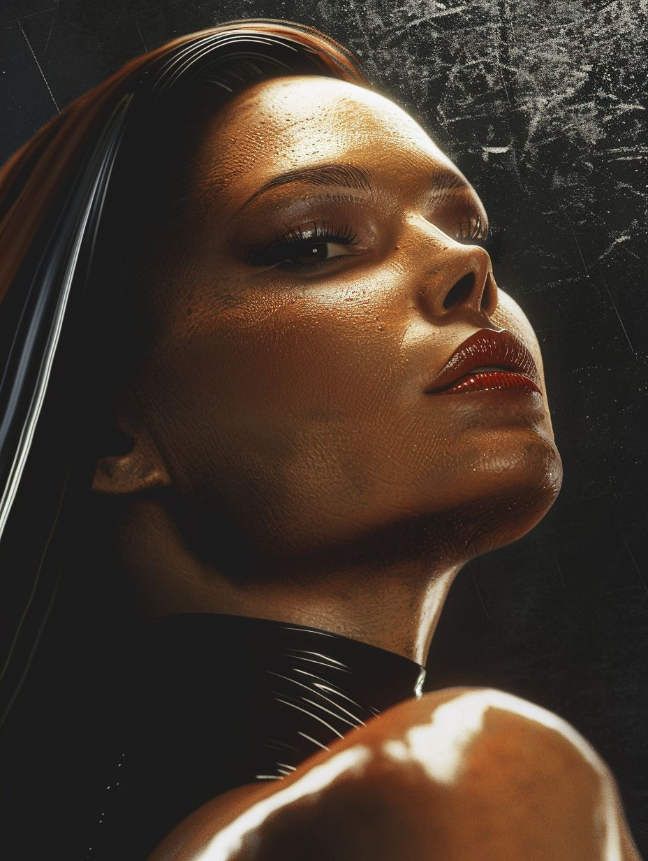 Sleek Noir Cybernetic Portraits - Image 4