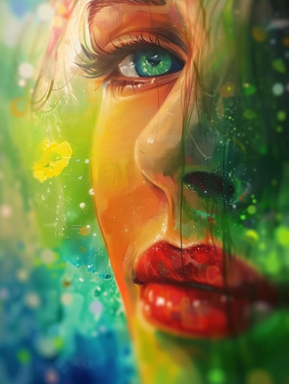 Ethereal Prism Portraiture Study - Image 4