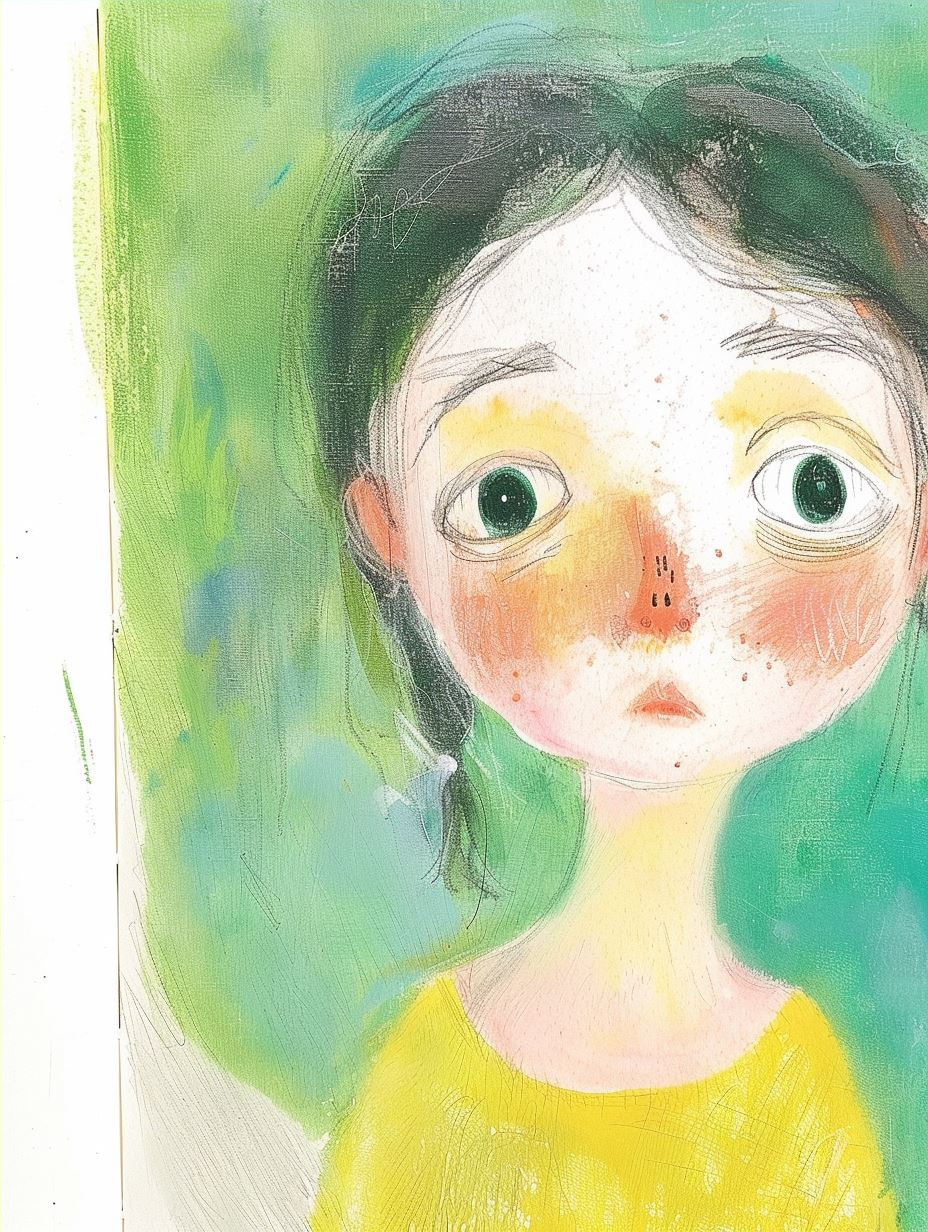 Whimsical Pastel Portrait Study - Image 4