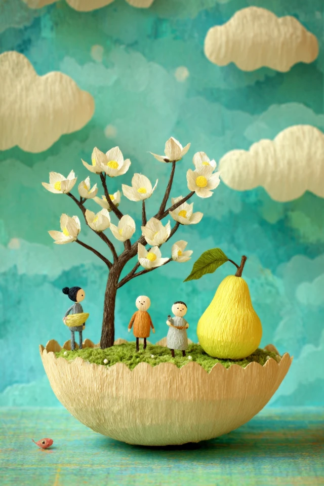 Paper Bloom Portrait - Image 3