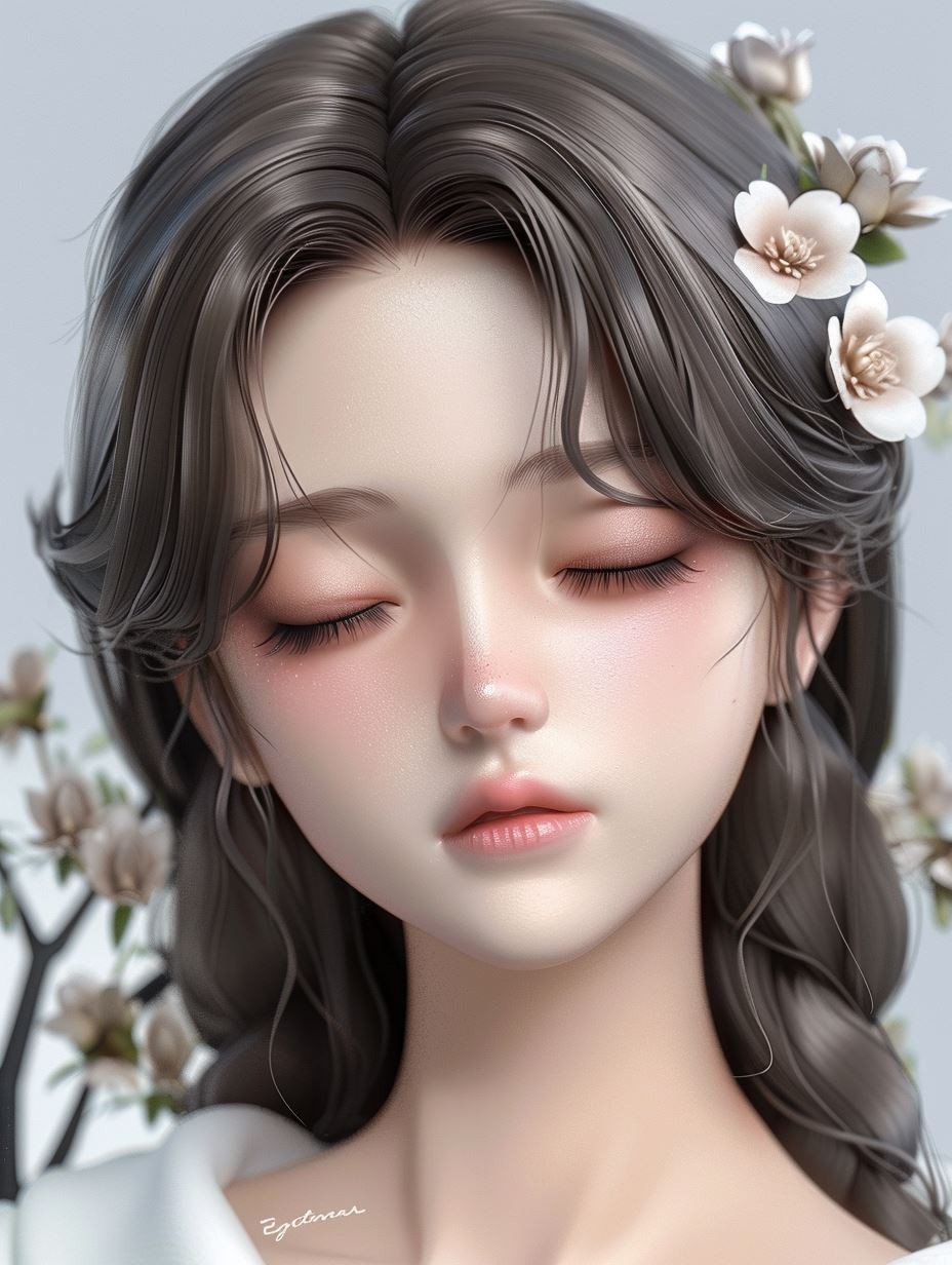 Porcelain Dream Portrait - Image 3