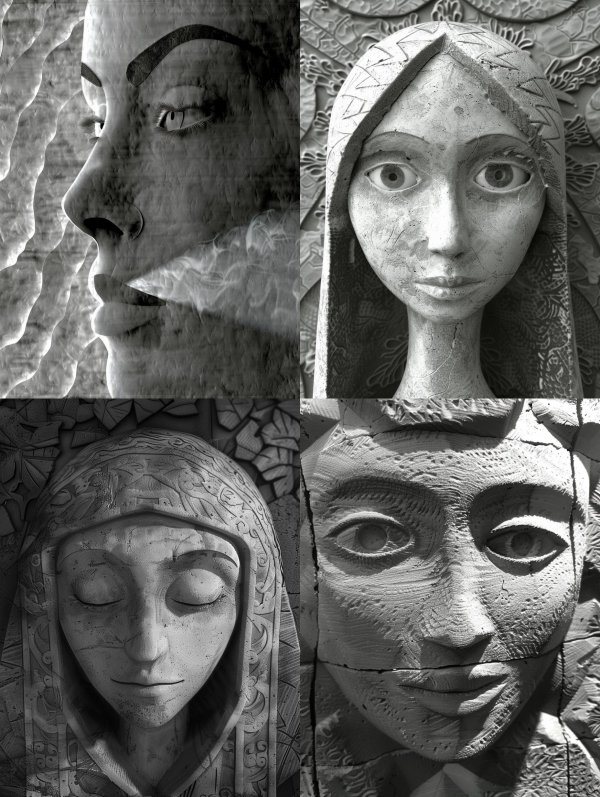 Ancient Stone Soul Portraits