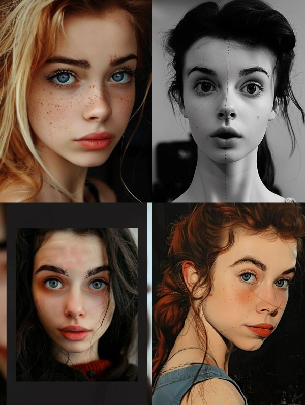 Diverse Portraits of Feminine Beauty