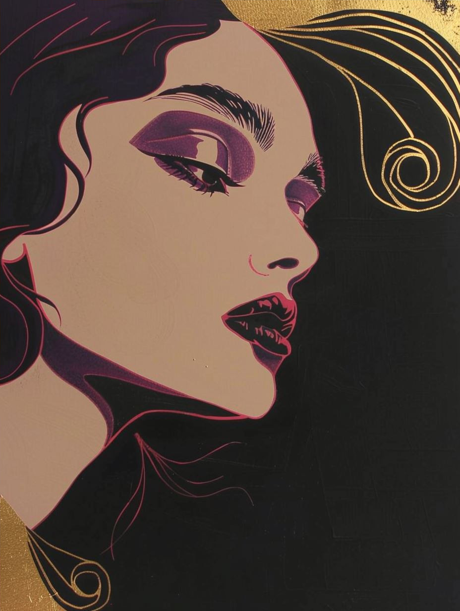 Ethereal Gilded Portrait Series - Image 4