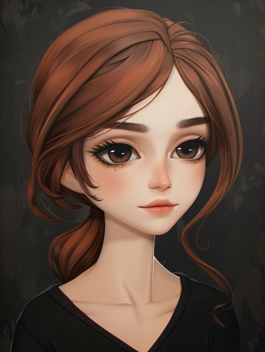 Digital Dreams: Four Stylized Female Portraits - Image 2