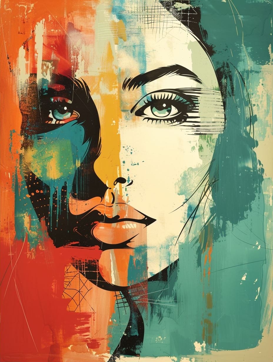 Abstract Fragmented Modernist Portrait - Image 2