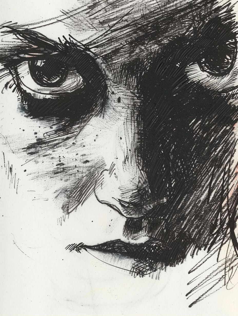 Haunting Charcoal Portrait Studies - Image 2