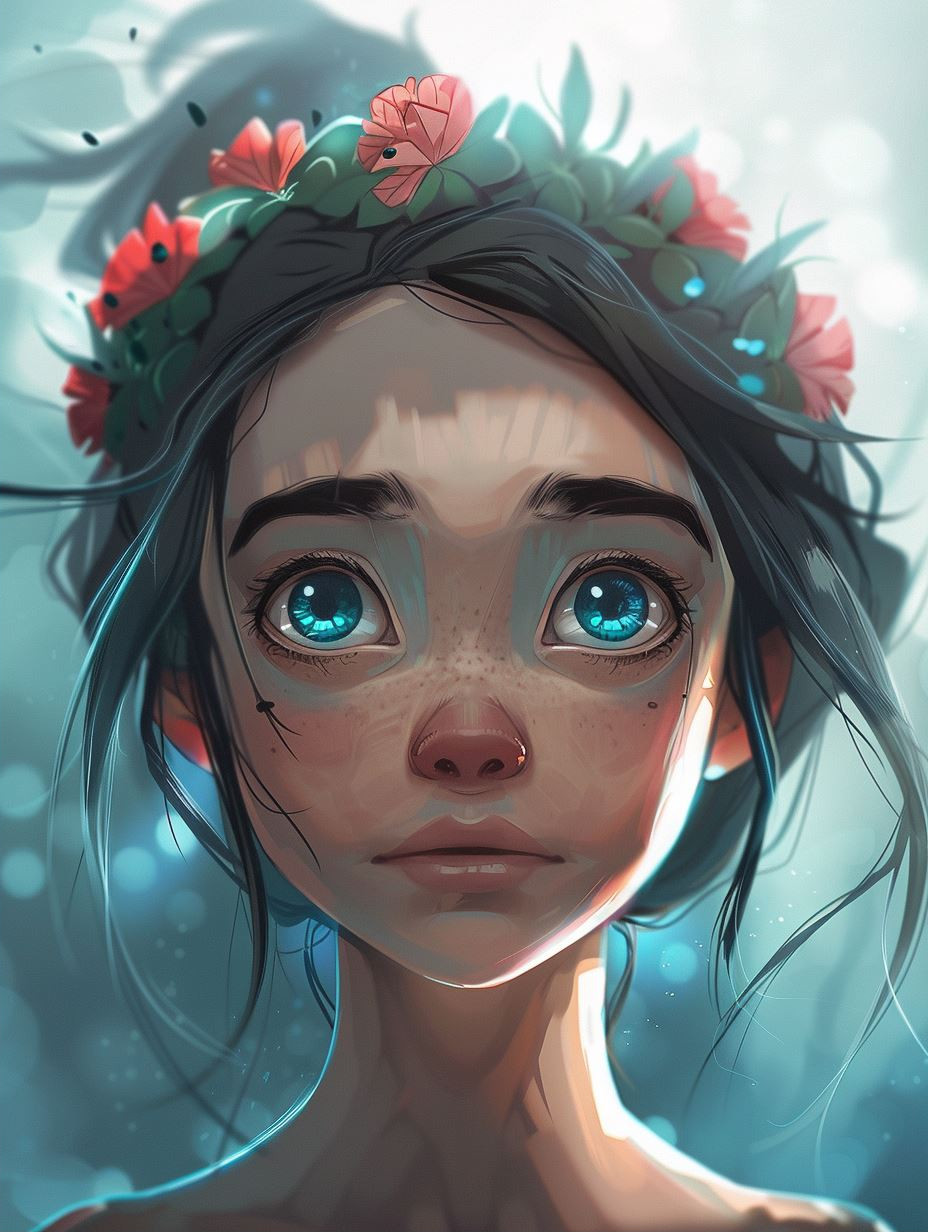 Ethereal Gaze: A Study in Digital Portraits - Image 2