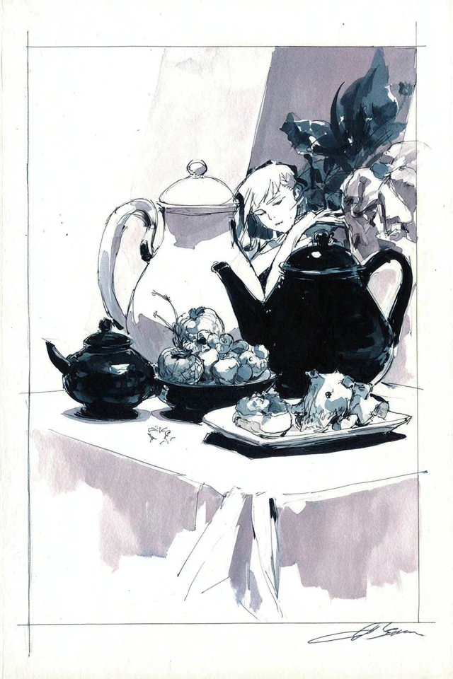Ink and Wash Concept Art Sketches - Image 3