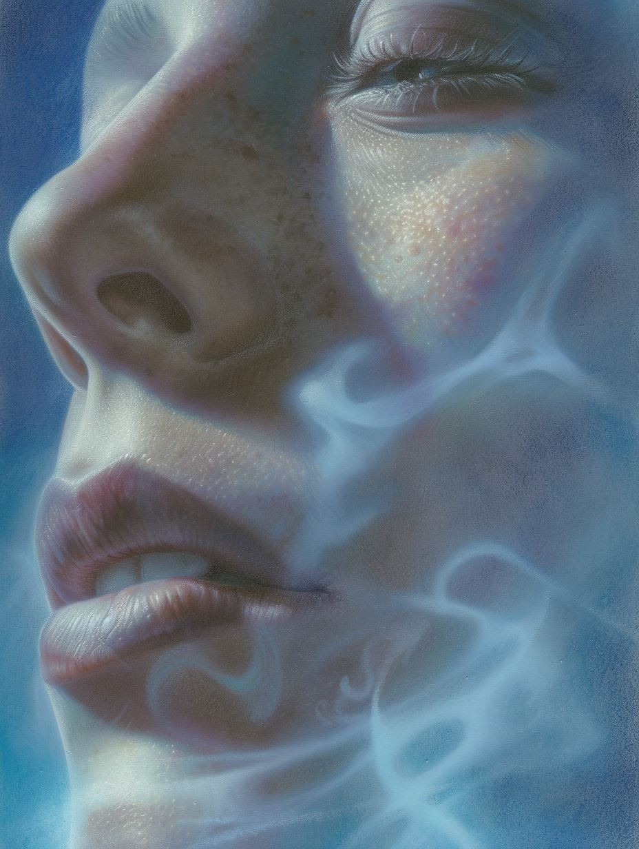 Ethereal Whispers of the Blue Mist - Image 3