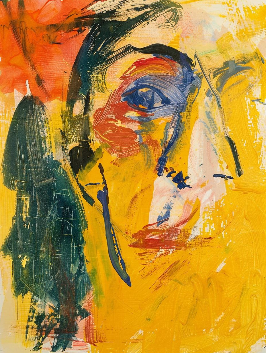 Abstract Expressionist Fragmented Portraits - Image 4