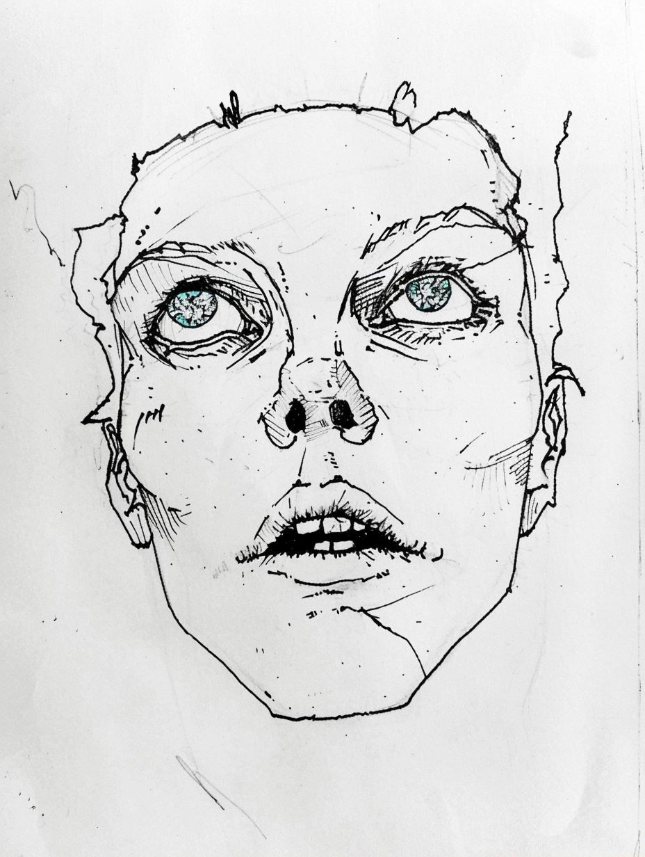 Surrealist Cyborg Sketch Studies - Image 1