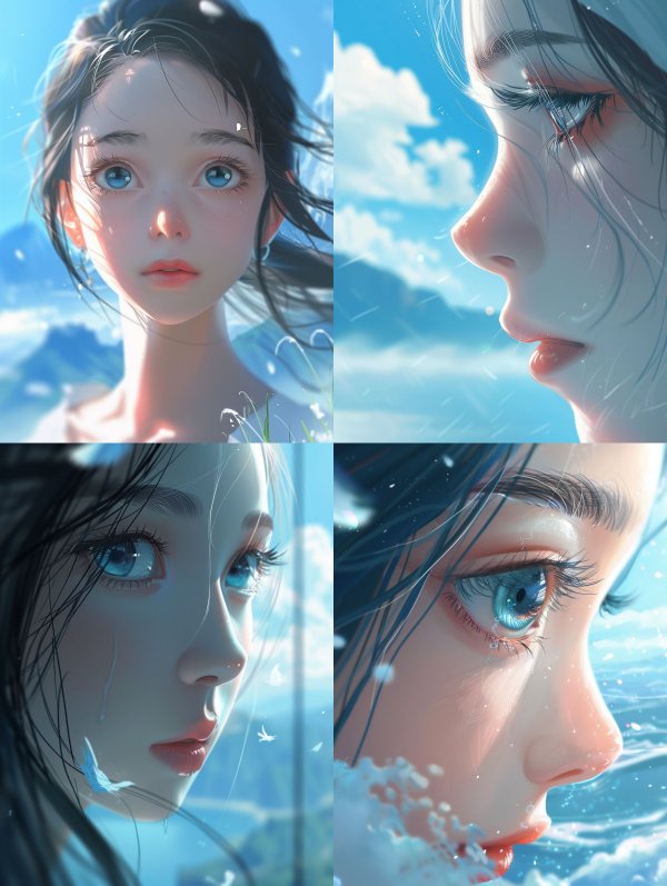 Ethereal Gaze of Watery Dreams