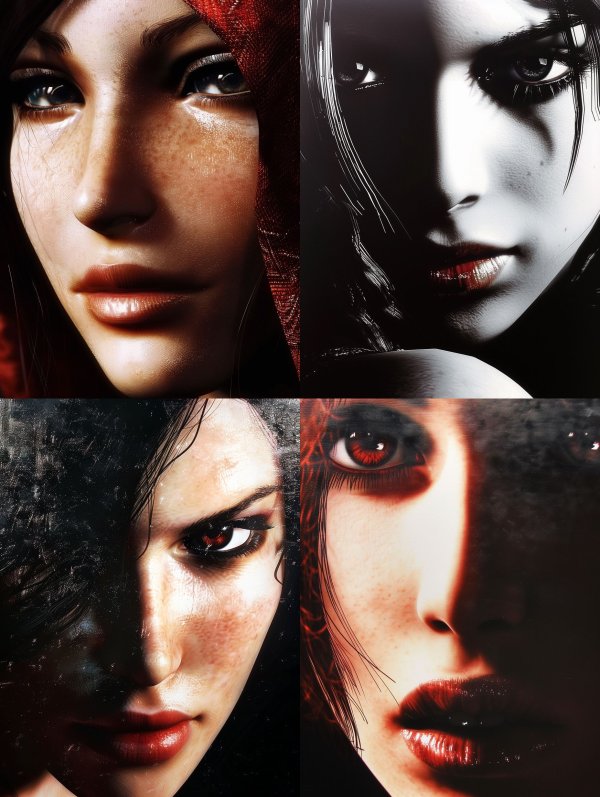 Dramatic Cinematic Portrait Studies