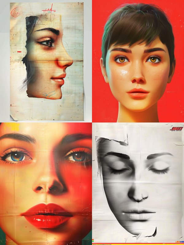 Fragmented Urban Portraiture Study