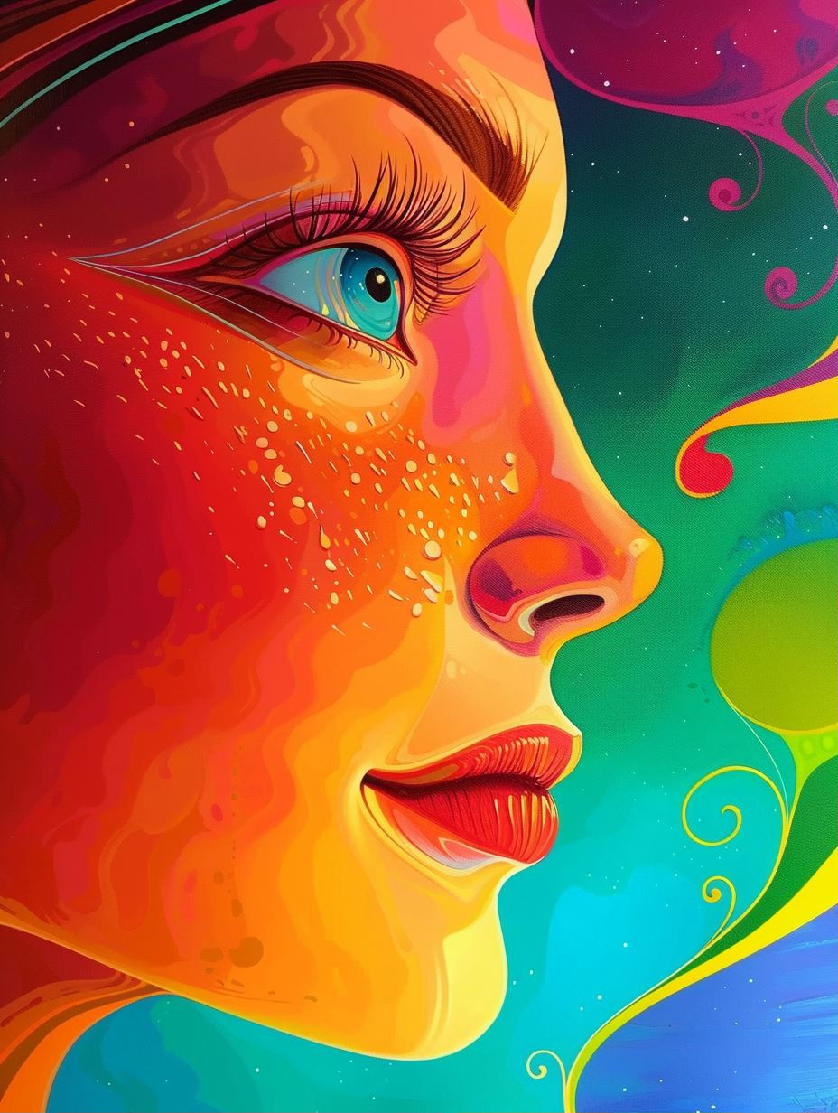 Vibrant Visions of Surreal Feminine Beauty - Image 1
