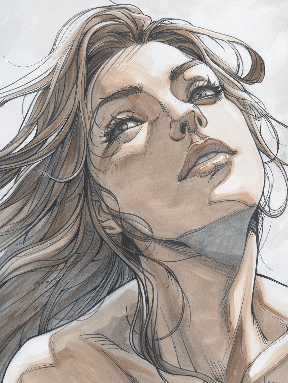 Ethereal Gazes: A Study of Female Portraits - Image 2