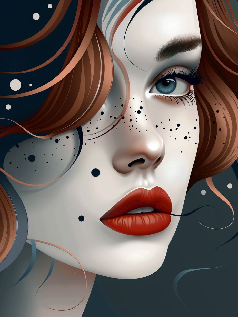 Fragmented Ethereal Digital Portrait - Image 2