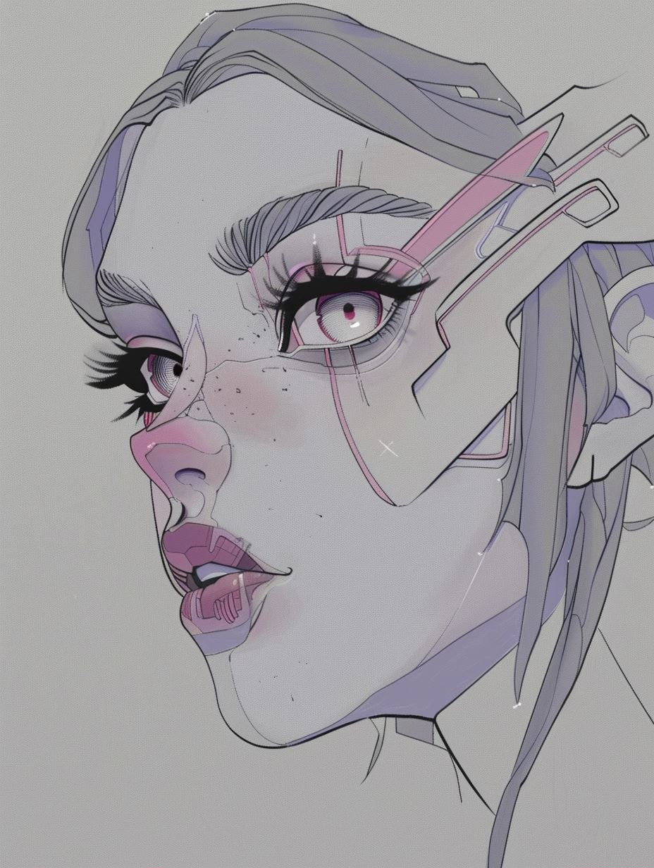 Cybernetic Portraits in Digital Ink - Image 1