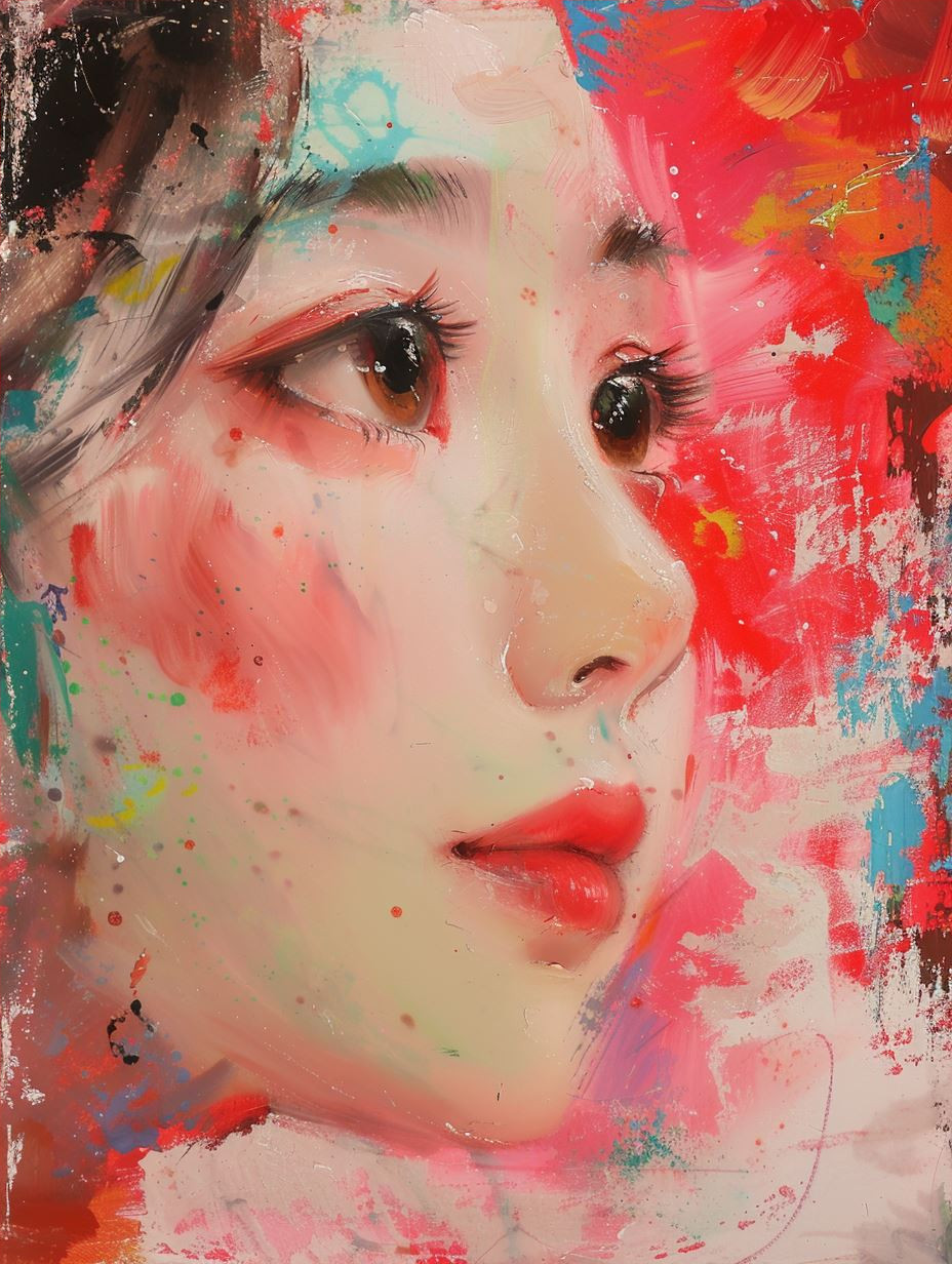 Crimson Visions: Four Faces of Emotion - Image 4